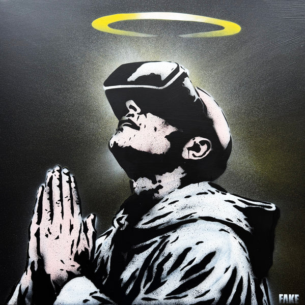 AI See God (original) 100x100cm