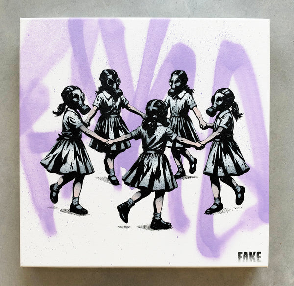 The Human Reset (1/1 AP Lavender) 40x40cm original on canvas