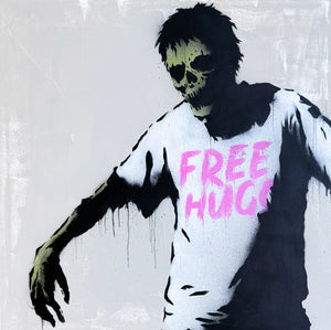 Free Hugs 1/1 Canvas 100x100xm