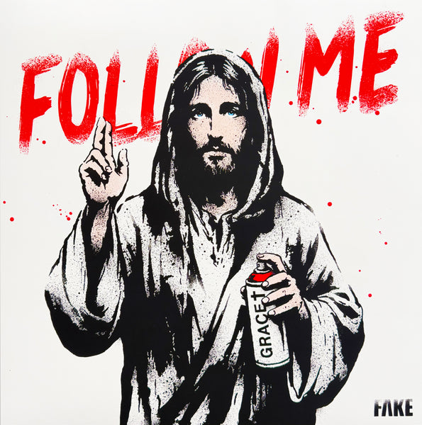 Follow Me (Red) Hand finished