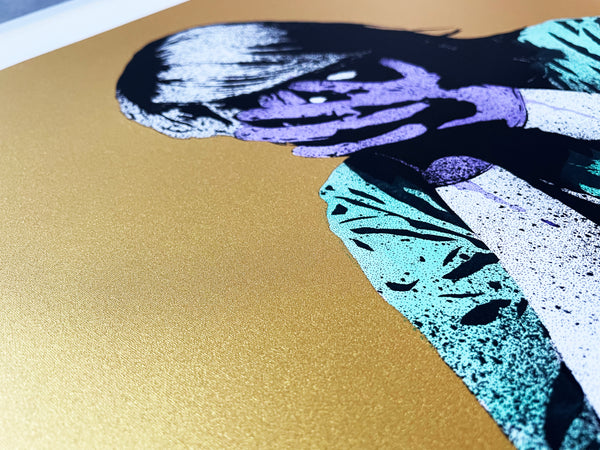 CODE BLACK screen print (GOLD Hand finished edition of 20)